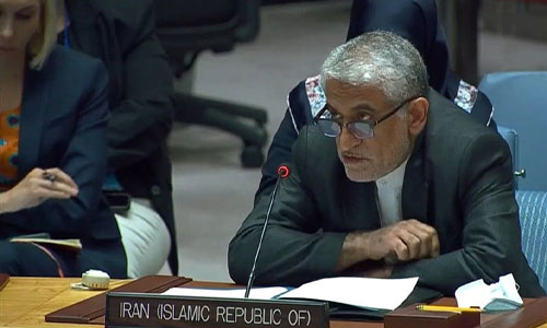 ایروانی: ایران حمایت از حقوق مشروع فلسطین در برابر تجاوز رژیم صهیونیستی را وظیفه خود می‌داند